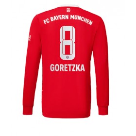 Herren Fußballbekleidung Bayern Munich Leon Goretzka #8 Heimtrikot 2022-23 Langarm